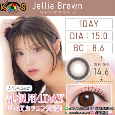 TeAmo 1Day Jellia Brown TORIC ティアモ ワンデー ジェリアブラウン(乱視用)